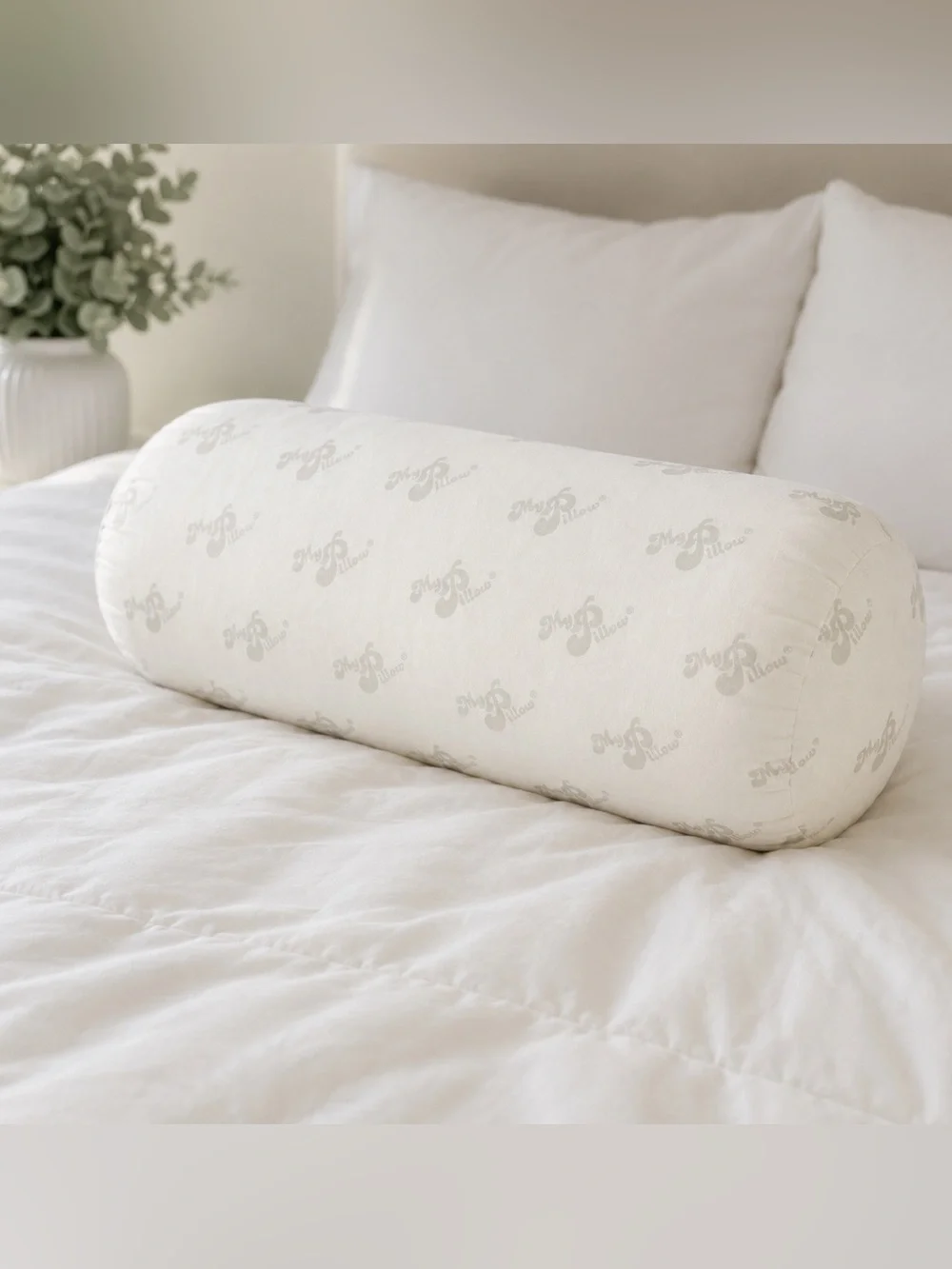 MyPillow Lumbar Neck Support Pillow White Memory Foam Roll 🇺🇸
